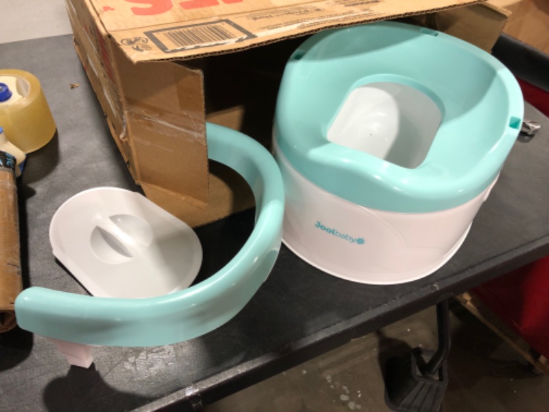 Photo 1 of Child Potty Training Chair for Boys and Girls, Handles & Splash Guard - Comfortable Seat for Toddler - Jool Baby (Aqua)
