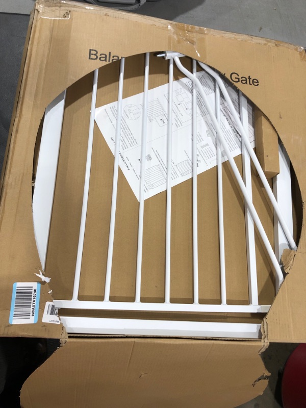 Photo 1 of BalanceFrom Easy Walk-Thru Safety Gate for Doorways and Stairways with Auto-Close/Hold-Open Features, Multiple Sizes 30-inch Tall, No Caps Fits 29.1 - 38.5" Wide