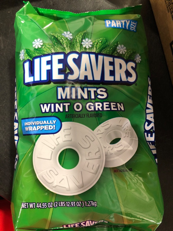 Photo 2 of LIFE SAVERS Wint-O-Green Breath Mint Bulk Hard Candy, Party Size, 44.93 oz Bag Bb 4/2024