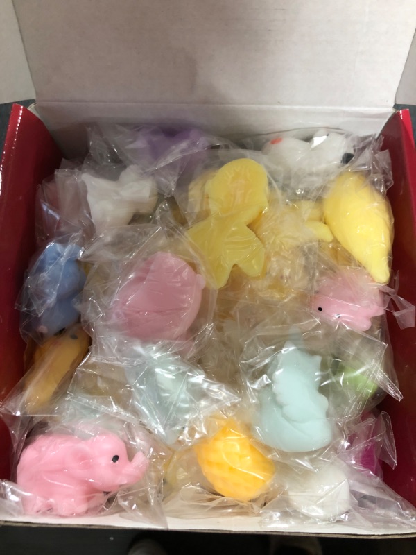 Photo 2 of 60Pcs Mochi Squishy Toys, Cute Animals, Assorted Colors, for Kids Boys Girls Party Favors Birthday Gifts 60 Pcs