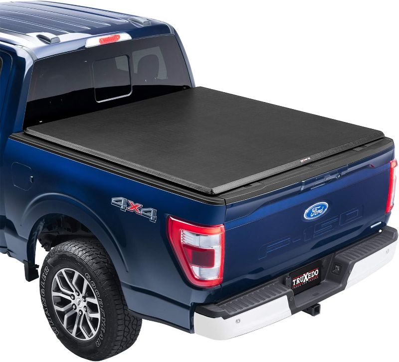 Photo 1 of  Soft Roll Up Truck Bed Tonneau Cover | 297701 | Fits 2015 - 2023 Ford F-150 5' 7" Bed (67.1") , Black