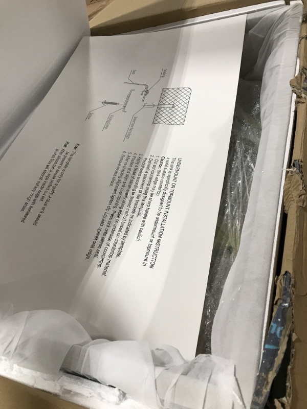 Photo 1 of UFaucet 33 Inch Farmhouse Sink Undermount, 33×22 Inch Stainless Steel Workstation Farmhouse Kitchen Sink, 9 Inch Deep Single Bowl Undermount Apron Sink With Accessorie