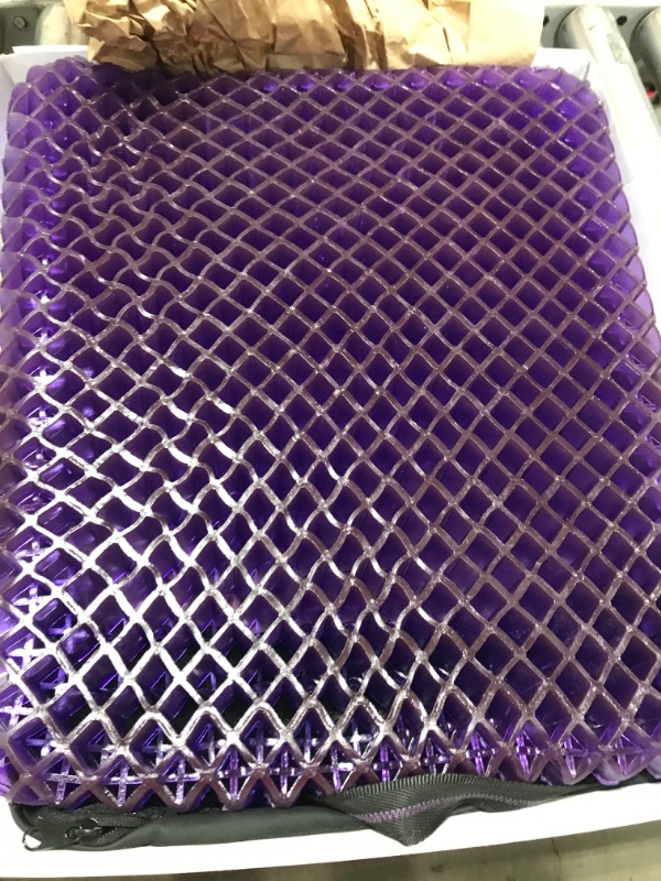 Photo 2 of Purple Royal Seat Cushion - Seat Cushion for The Car Or Office Chair - Temperature Neutral Grid