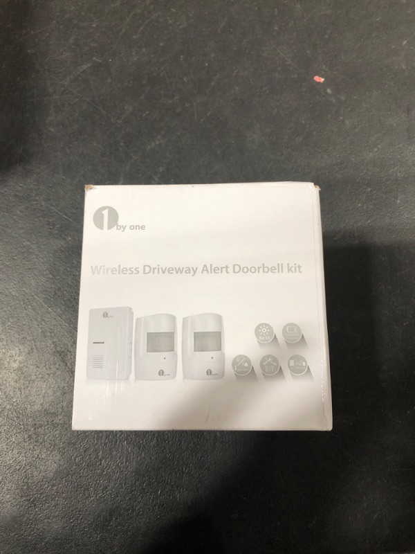 Photo 3 of Driveway Alarm, 1byone Home Security Alert System with 36 Melodies, 1 Plug-in Receiver and 2 Weatherproof PIR Motion Detector, 1000ft Wireless Transmission Range and 24ft PIR Detection Range Bowl Scale