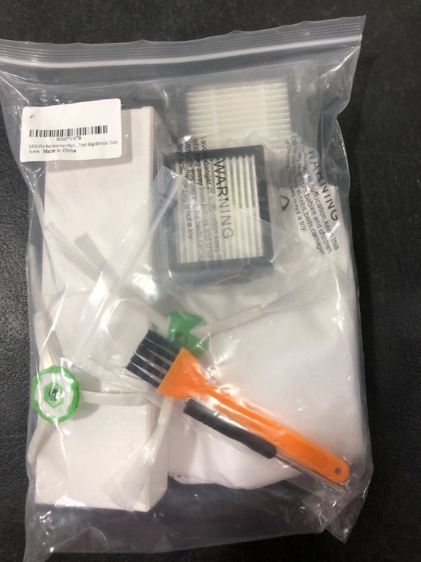 Photo 1 of 18 Pack Replacement Parts for iRobot Roomba E/i/j Series, E5 E6 E7 i2 i3 i3+i4 i4+ i6 i6+ i7 i7+ i8 i8+/Plus, 2 sets of multi-surface rubber roller brush 8 filters 8 side brushes