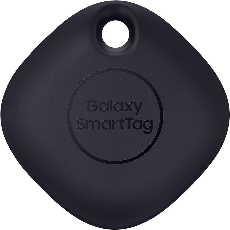 Photo 1 of SAMSUNG Galaxy SmartTag Bluetooth Smart Home Accessory Tracker, Attachment Locator for Lost Keys, Bag, Wallet, Luggage, Pets, Glasses, 2021, US Version, Black