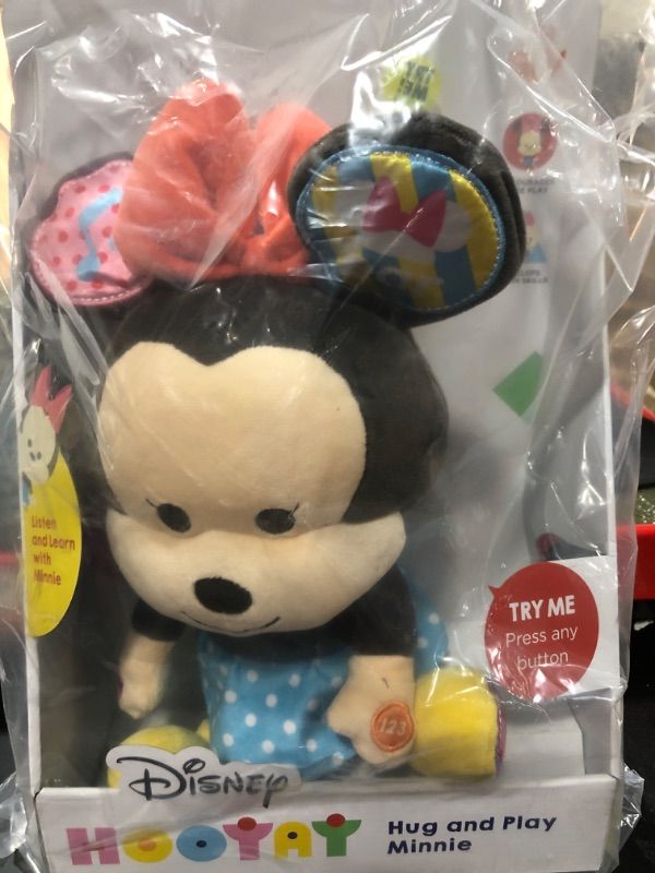 Photo 2 of Disney Hooyay Learn & Play Minnie Mouse Plush with Learning Programs to Teach Children About Letters, Numbers, and Body Parts for Ages 18 Months 