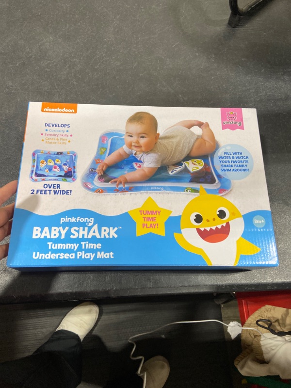 Photo 1 of Baby Shark Tummy Time Water Filled Play Mat – Infant Toys to Help Learn How to Crawl – Baby Shark Official