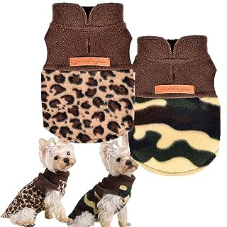 Photo 1 of 2 Pieces Dog Sweaters for Small Dogs Girl Boy Puppy Sweater Dog Pajamas for Small Dogs Chihuahua Clothes Tiny Dog Sweaters for Extra Small Dogs Teacup Dog Clothes XXS Dog Clothes (Small) (B0BHJCQXKL)
