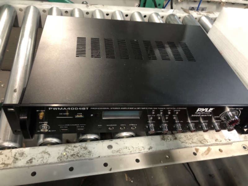 Photo 6 of Pyle Bluetooth Multi-Channel Hybrid Pre-Amplifier System - 3000W Home Audio Rack Mount Stereo Power Amplifier 