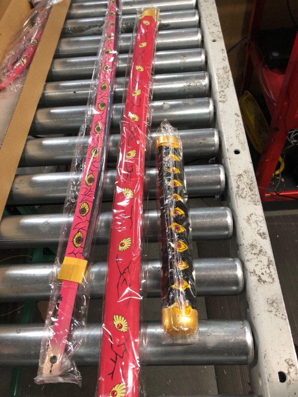 Photo 1 of SV Handmade Anime Samurai Sword Demon Slayer Sword 41 Inch Decorative Collectible Sword Original-Kokushibo