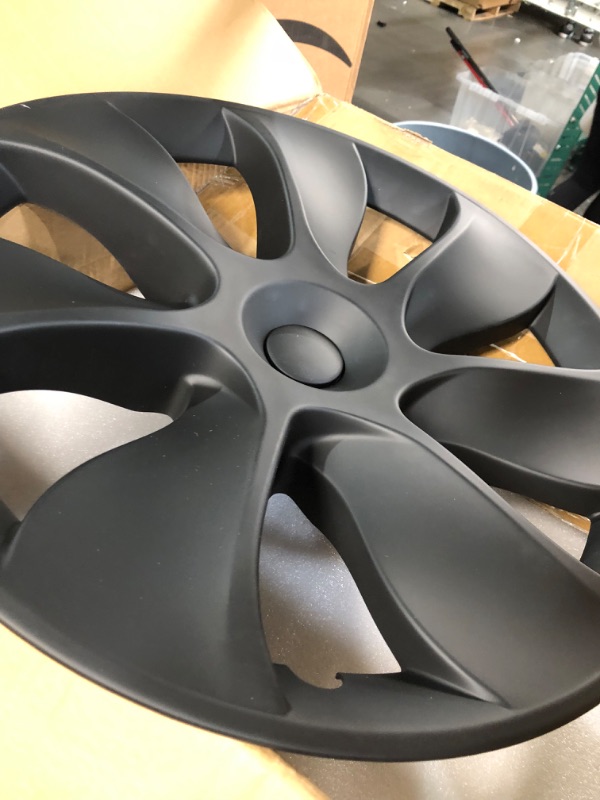 Photo 2 of for Tesla Model Y Hub Caps - KENPENRI 19 Inch Model Y Hub Protector Covers Kits