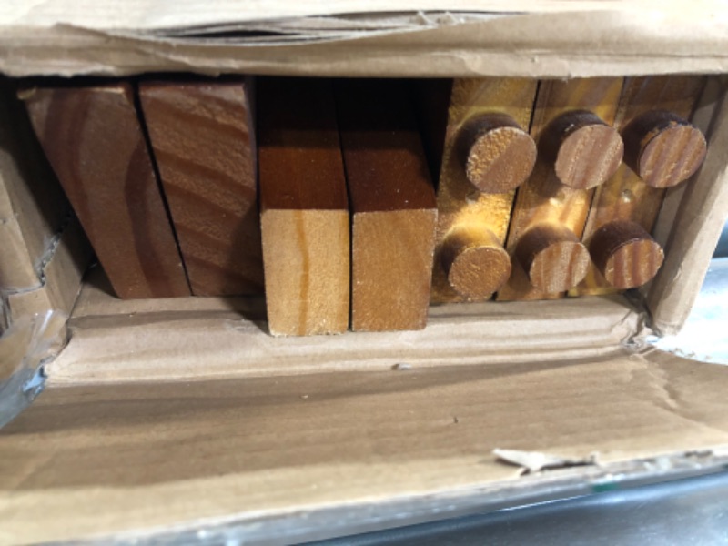 Photo 2 of (READ NOTES) VASGOR 68" Blanket Ladder Wooden Decorative, Wall Leaning Blanket Holder Rack (Brown)