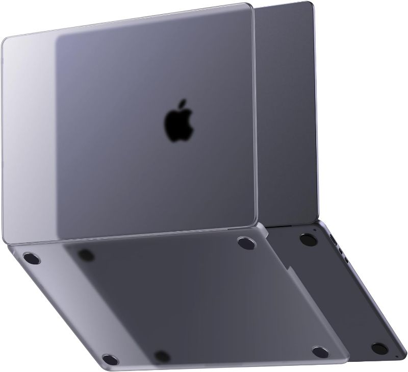 Photo 1 of Soonjet Compatible with MacBook Air 13.6 inch Case M2, Model A2681, 2022 2023 Release, Sturdy  (Gray Clear)