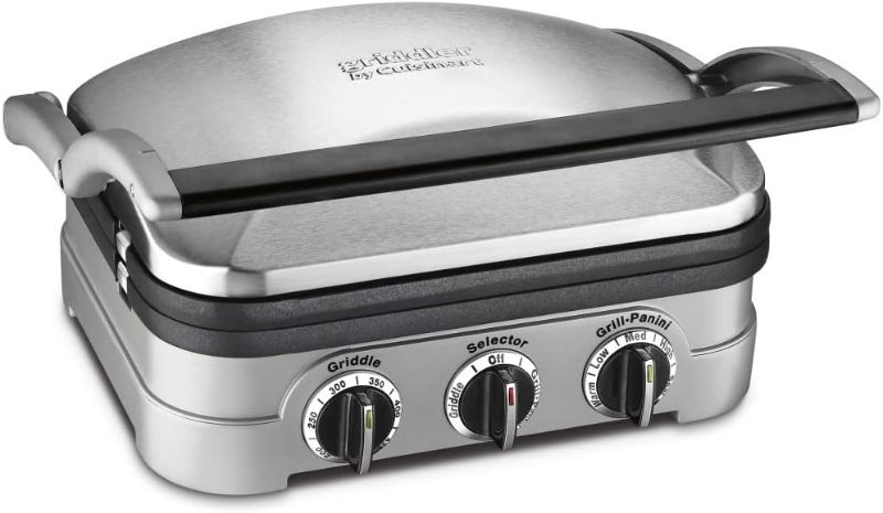 Photo 1 of  (TOASTER NOT INCLUDED) Panini Press by Cuisinart, Stainless Steel Griddler, Sandwich Maker & More, 5-IN-1, GR-4NP1 