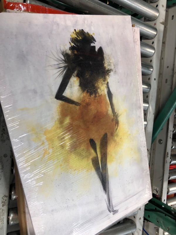 Photo 5 of Girl Dance Wall Art Decor Modern Abstract Watercolor Canvas Painting