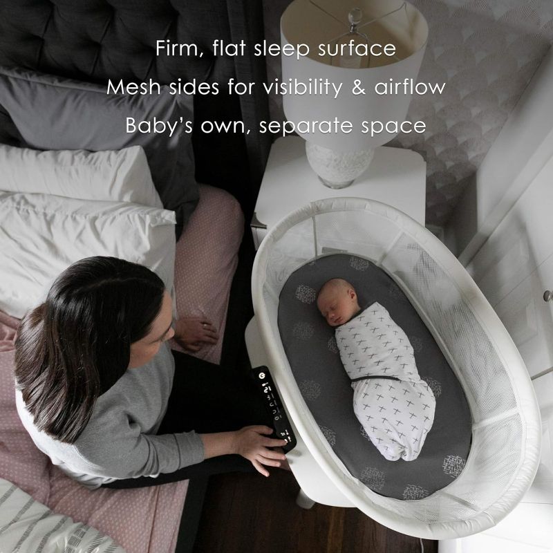 Photo 3 of (READ NOTES) 4moms MamaRoo Sleep Bassinet, Supports Baby's Sleep with Adjustable Features 
