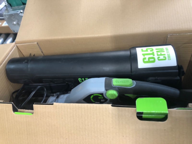 Photo 5 of (READ FULL POST) EGO POWER+ 56-volt 615-CFM 170-MPH Battery Handheld Leaf Blower 2.5 Ah (Battery and Charger Included)