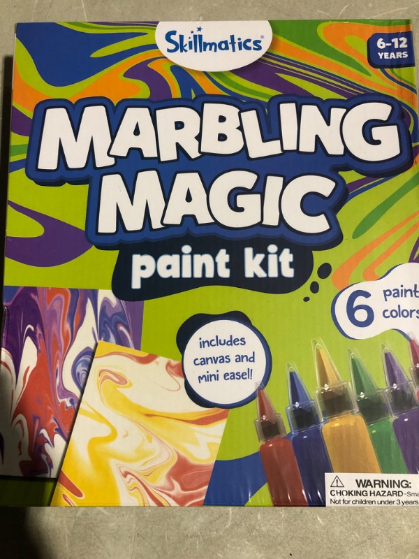 Photo 2 of * used *
Skillmatics Marbling Magic Paint Kit for Kids, Art & Craft Activity for Girls & Boys Ages 6-12