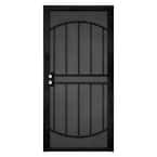 Photo 1 of ***READ NOTES***36 in. x 80 in. Arcada Black Surface Mount Outswing Steel Security Door with Expanded Metal Screen
