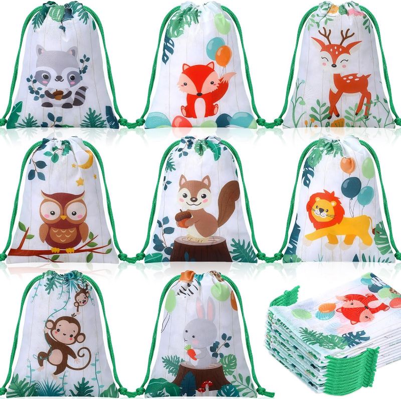 Photo 1 of * see images *
Cunno 24 Pieces Woodland Animal Gift Bags Zoo Animals Print Favor Bags 