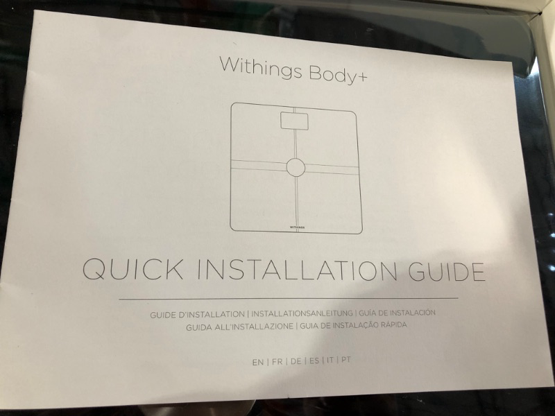 Photo 3 of Withings Body+ Smart Wi-Fi bathroom scale - Scale for Body Weight - Digital Scale and Smart Monitor Incl. Body Black