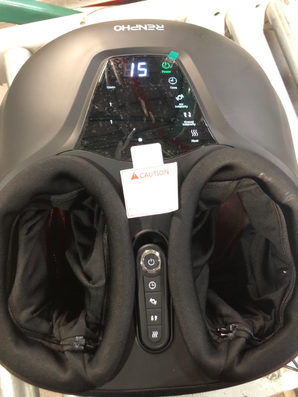 Photo 3 of RENPHO Shiatsu Foot Massager with Heat, Compact Foot Massager Machine with Remote, Deep Kneading, Squeezing