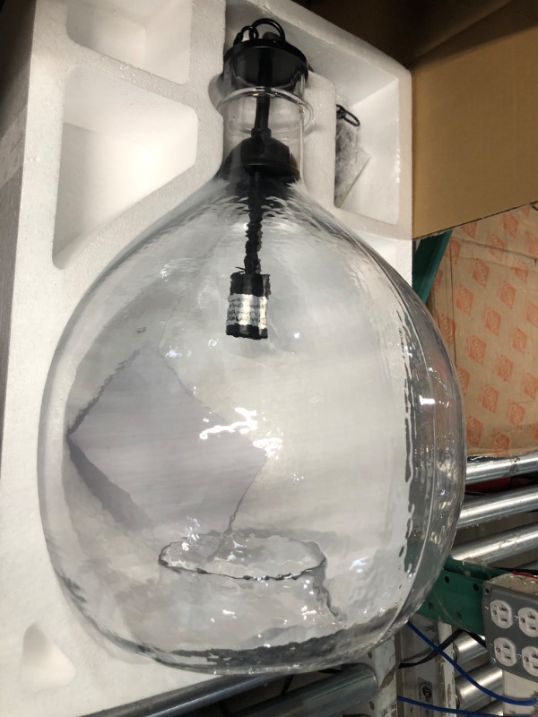 Photo 3 of (READ NOTES) CASAMOTION Pendant Lighting Hand Blown Glass Light Fixtures Kitchen Island Drop Ceiling Hanging Clear 13" Inch 