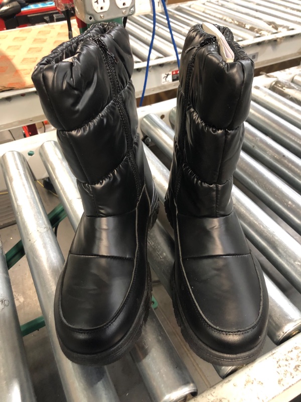 Photo 1 of FRACORA Womens Winter Snow Boots Fur Lined Mid Calf Boots Warm Slip On Boots for Women Size 10
