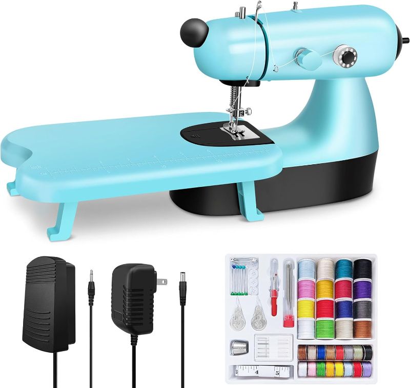 Photo 1 of **PARTS ONLY**
Mini Sewing Machine, Upgraded Electric Sewing Machine with Sewing Bag, Expansion Board, LED Light, Fast Stitch 