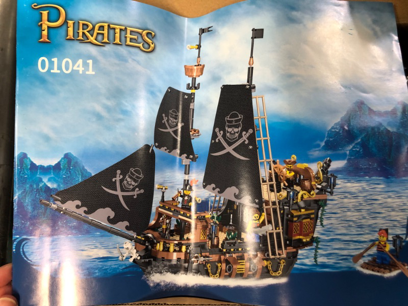 Photo 4 of **PARTS ONLY**
HOGOKIDS Pirate Ship Building Blocks Sets - Pirate Ship Mini Building Blocks Kit | Boat and Ship Model Kit (1328 PCS)