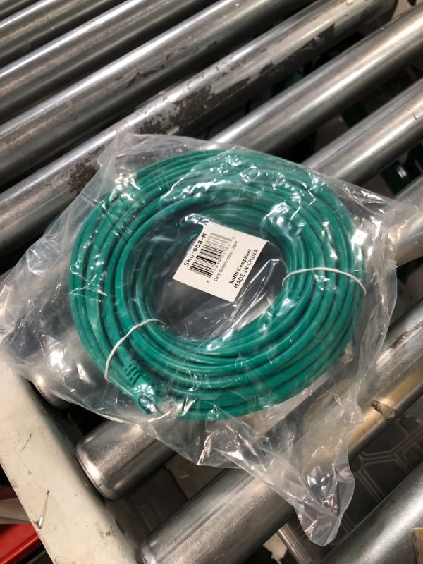 Photo 2 of Cmple Cat6 Ethernet Cable 10Gbps - Computer Networking Cord with Gold-Plated RJ45 Connectors, 550MHz Cat6 Network Ethernet LAN Cable Supports Cat6, Cat5e, Cat5 Standards - 75 Feet Green Green 1 Pack 75FT