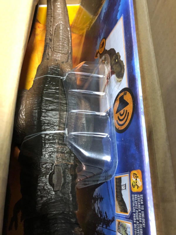 Photo 4 of ?Jurassic World Dominion Dinosaur T Rex Toy, Thrash ‘N Devour Tyrannosaurus Rex Action Figure with Sound and Motion???? Frustration Free Packaging