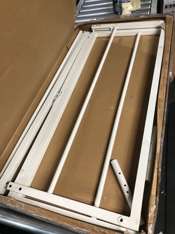 Photo 2 of ***NOT FUNCTIONAL - FOR PARTS ONLY - NONREFUNDABLE - SEE COMMENTS***
Kings Brand Twin Size Cream White Metal Roll Out Trundle Bed Frame for DayBed