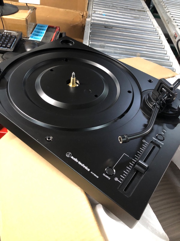 Photo 6 of Audio-Technica AT-LP120XUSB-BK Direct-Drive Turntable (Analog & USB), Fully Manual, Hi-Fi, 3 Speed, Convert Vinyl to Digital, Anti-Skate and Variable Pitch Control Black