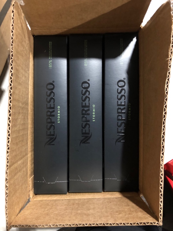 Photo 2 of ***SEE PICTURES FOR EXPIRATION DATE***
Nespresso Capsules VertuoLine, Stormio, Dark Roast Coffee, Coffee Pods, Brews 7.77 Ounce 10 Count (Pack of 3)