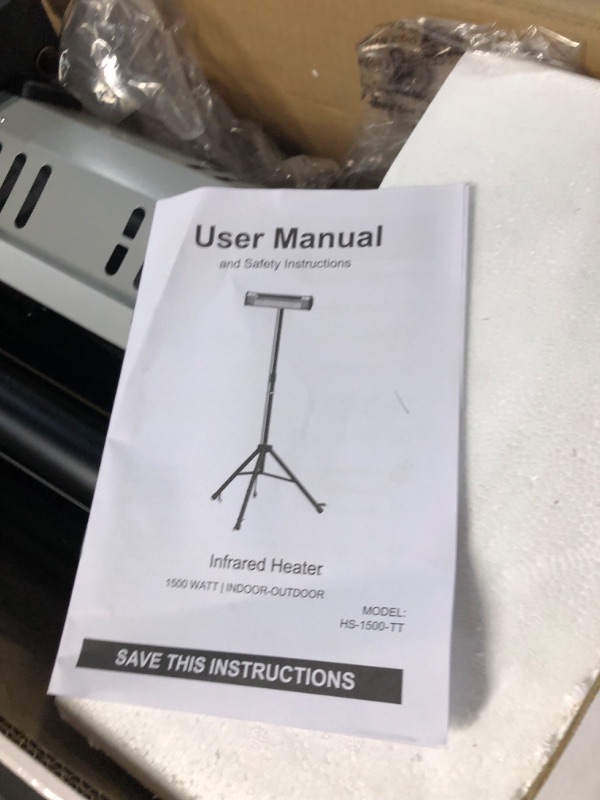 Photo 3 of * item not functional * sold for parts *
Heat Storm HS-1500-TT Infrared, 7 ft Cord, Tripod + Heater Heater + Tripod