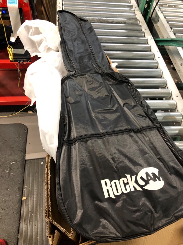 Photo 3 of *SEE NOTES* RockJam Acoustic Guitar Superkit Includes Stand, Gig Bag, Tuner, Picks, Plectrum Holder, Spare Strings & Online Lessons 6 String Pack, Right, Natural, Full (RJW-101-N-PK)