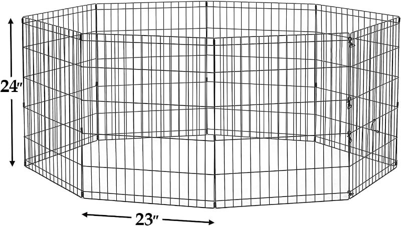 Photo 3 of (READ NOTES) PETSWORLD 24x23 inches Indoor/Outdoor Foldable Metal Dog Exercise Pen/Pet Playpen
