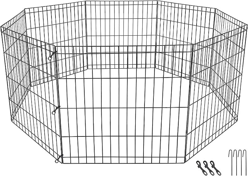 Photo 1 of (READ NOTES) PETSWORLD 24x23 inches Indoor/Outdoor Foldable Metal Dog Exercise Pen/Pet Playpen
