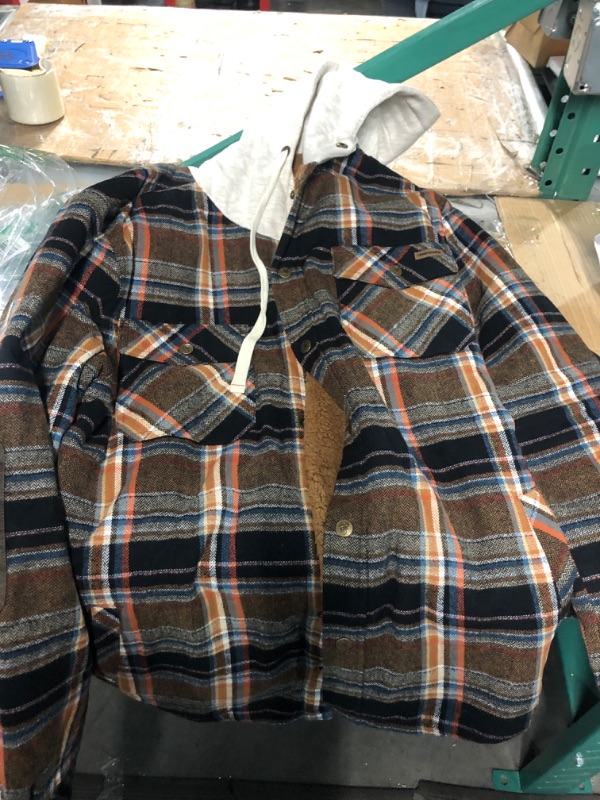 Photo 5 of *large*
Legendary Whitetails Men's Camp Night Berber Lined Hooded Flannel Shirt Jacket