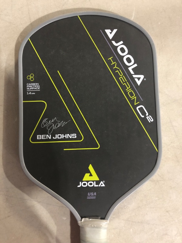 Photo 3 of ***USED*MINOR DAMAGE*SCRATCHES ON EDGES*DIRTY HANDLE***
JOOLA Ben Johns Hyperion C2 Pickleball Paddle - Aero-Curve Hyperion Shape with Charged Surface Technology from The Ben Johns Perseus - Balanced Pickleball Racket with Pop & Power - USAPA Approved 14m