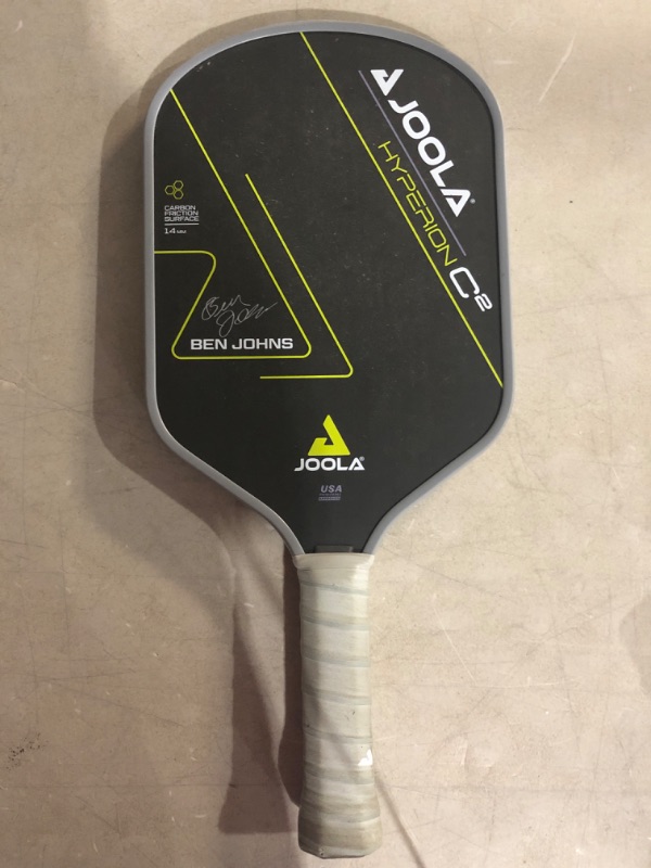 Photo 5 of ***USED*MINOR DAMAGE*SCRATCHES ON EDGES*DIRTY HANDLE***
JOOLA Ben Johns Hyperion C2 Pickleball Paddle - Aero-Curve Hyperion Shape with Charged Surface Technology from The Ben Johns Perseus - Balanced Pickleball Racket with Pop & Power - USAPA Approved 14m