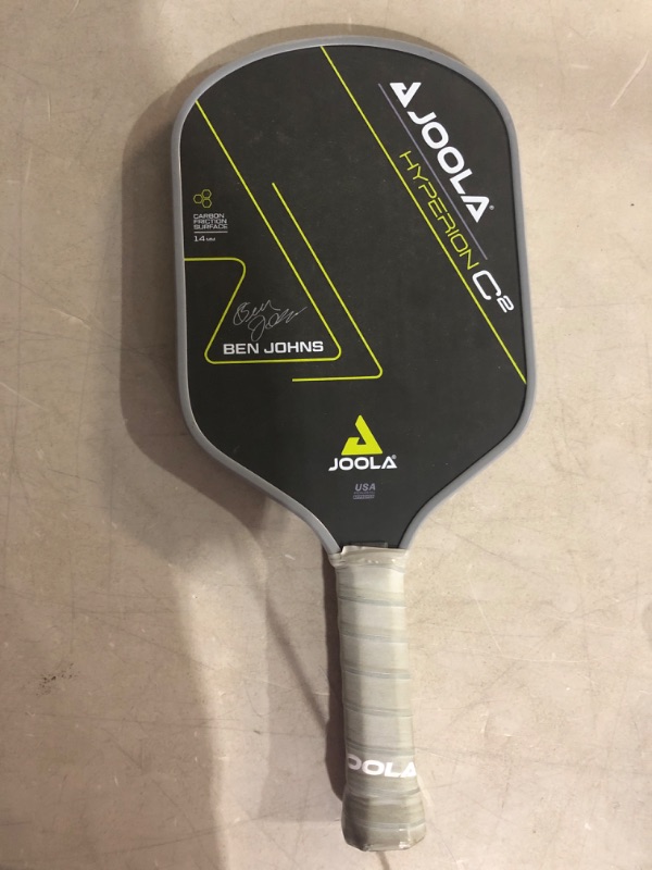 Photo 4 of ***USED*MINOR DAMAGE*SCRATCHES ON EDGES*DIRTY HANDLE***
JOOLA Ben Johns Hyperion C2 Pickleball Paddle - Aero-Curve Hyperion Shape with Charged Surface Technology from The Ben Johns Perseus - Balanced Pickleball Racket with Pop & Power - USAPA Approved 14m