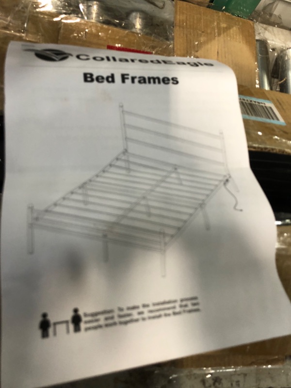 Photo 5 of ***USED - LIKELY MISSING PARTS***
CollaredEagle Full Size Bed Frame with Headboard