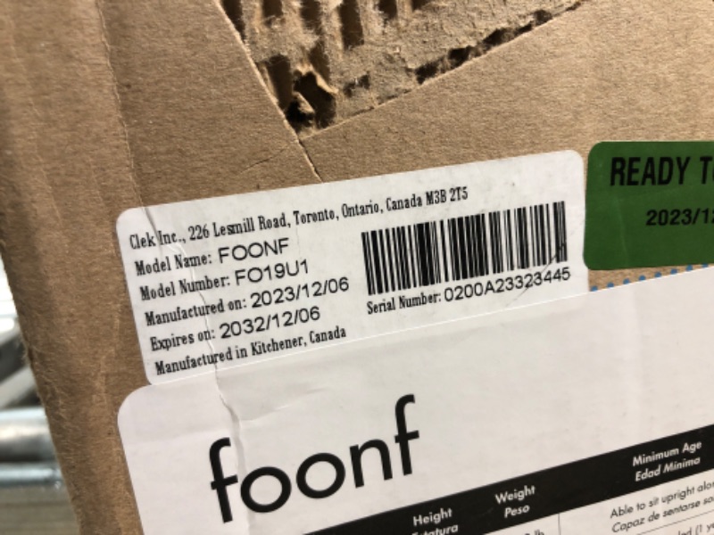 Photo 1 of Clek Foonf Convertible Car Seat, Railroad (Flame Retardant Free)