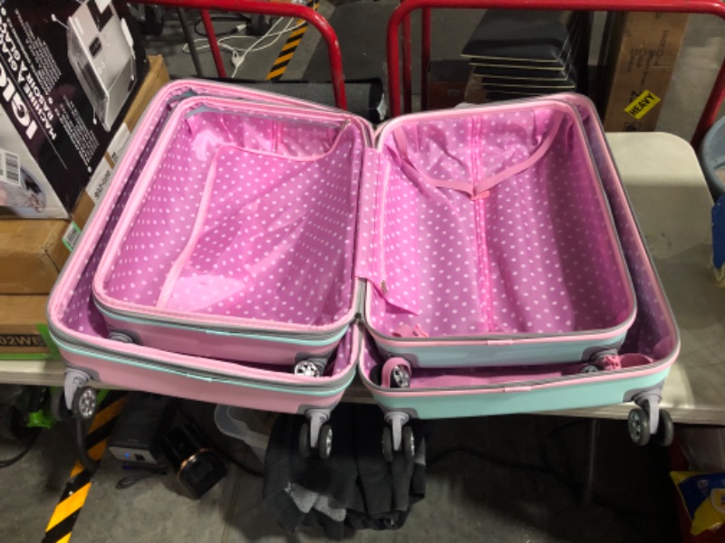 Photo 6 of **NONREFUNDABLE**FOR PARTS OR REPAIR**SEE NOTES**
****STOCK IMAGE FOR SAMPLE****
Rockland Melbourne Hardside Expandable Spinner Wheel Luggage, Mint, 2-Piece Set (24/28) 3-Piece Set (20/24/28) Mint