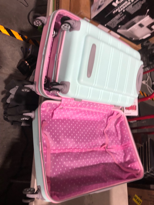 Photo 3 of **NONREFUNDABLE**FOR PARTS OR REPAIR**SEE NOTES**
****STOCK IMAGE FOR SAMPLE****
Rockland Melbourne Hardside Expandable Spinner Wheel Luggage, Mint, 2-Piece Set (24/28) 3-Piece Set (20/24/28) Mint