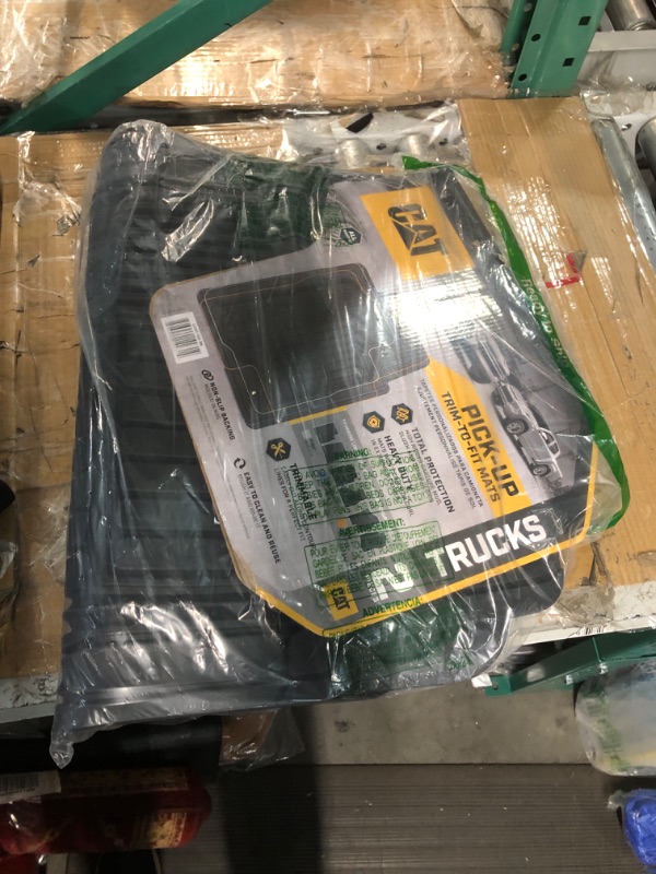 Photo 1 of Caterpillar CAT Large Heavy Duty Odorless Rubber Floor Mats, (CAMT-150-BK)