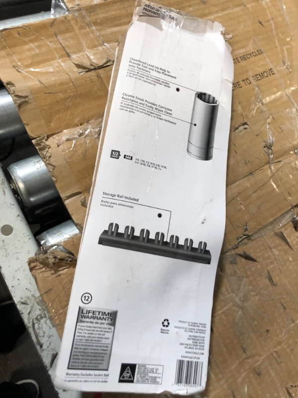 Photo 4 of **1in and 15/16in are not included 1/2 in. Drive SAE Deep Socket Set (11-Piece)